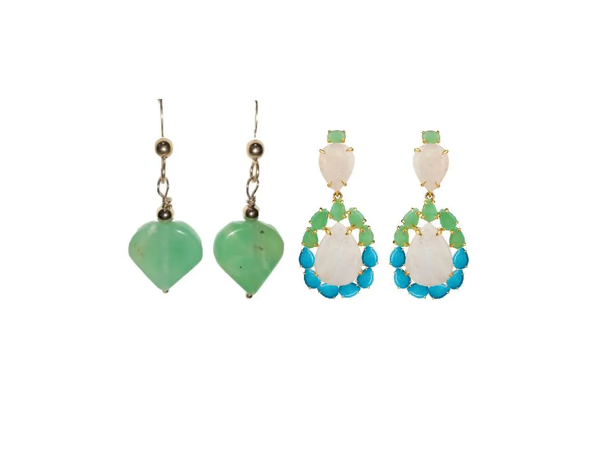 موديلات أقراط مرصعة بأحجار الكريسوبريس