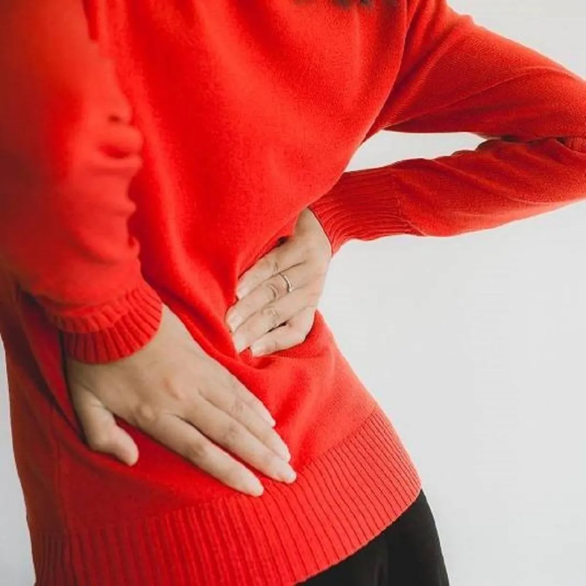 صورة لحامل تتألم