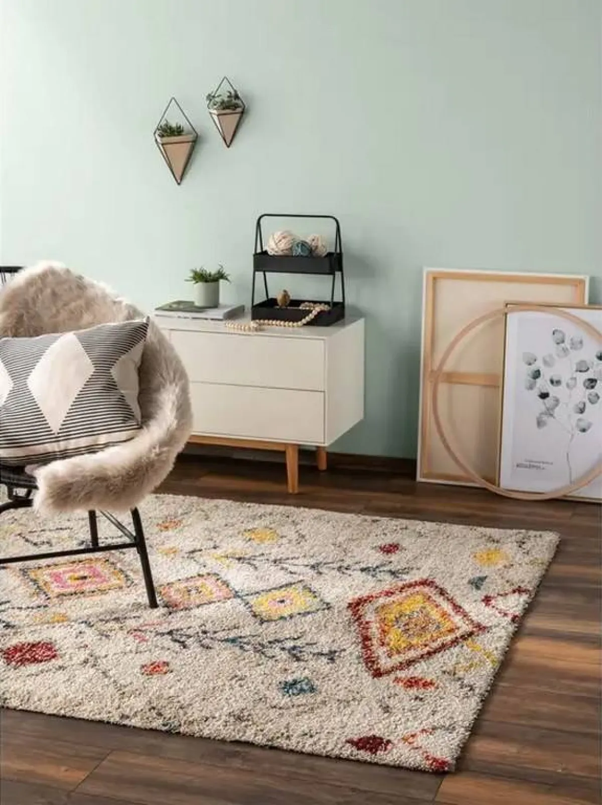 السجاد الذي يتبع الطراز البوهيمي مرغوب في المنزل 