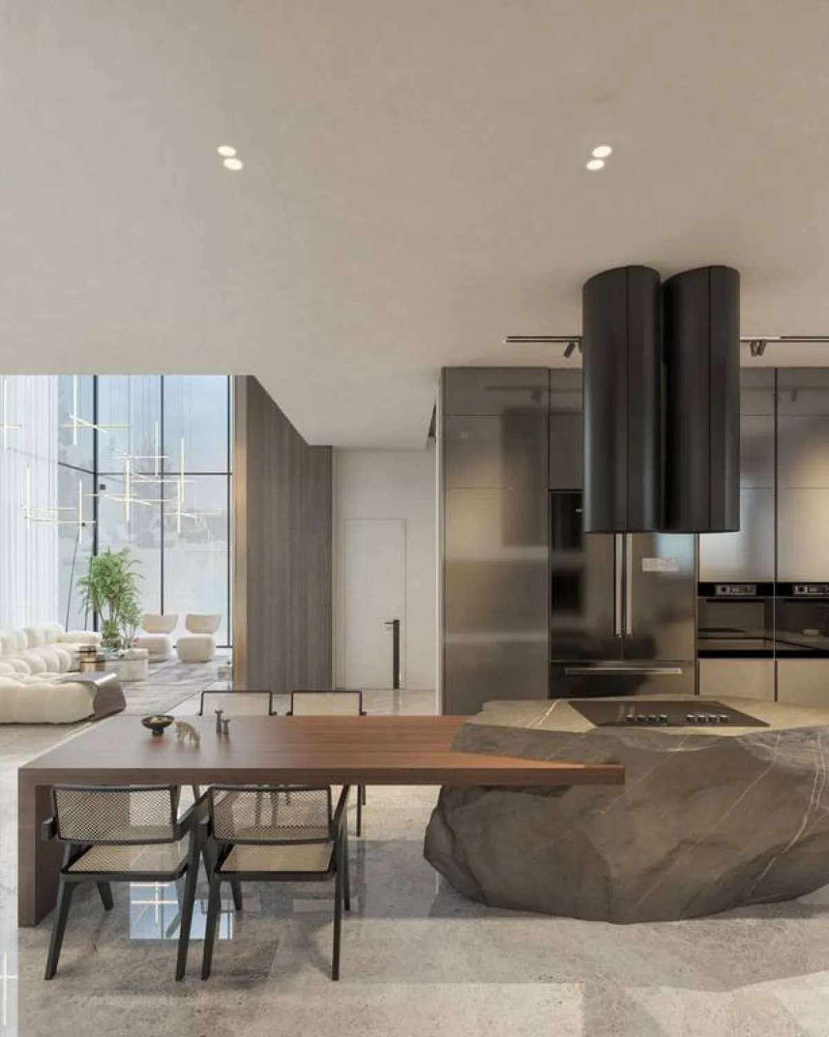 جانب من شقّة فخمة من تصميم المهندس شريف علي 