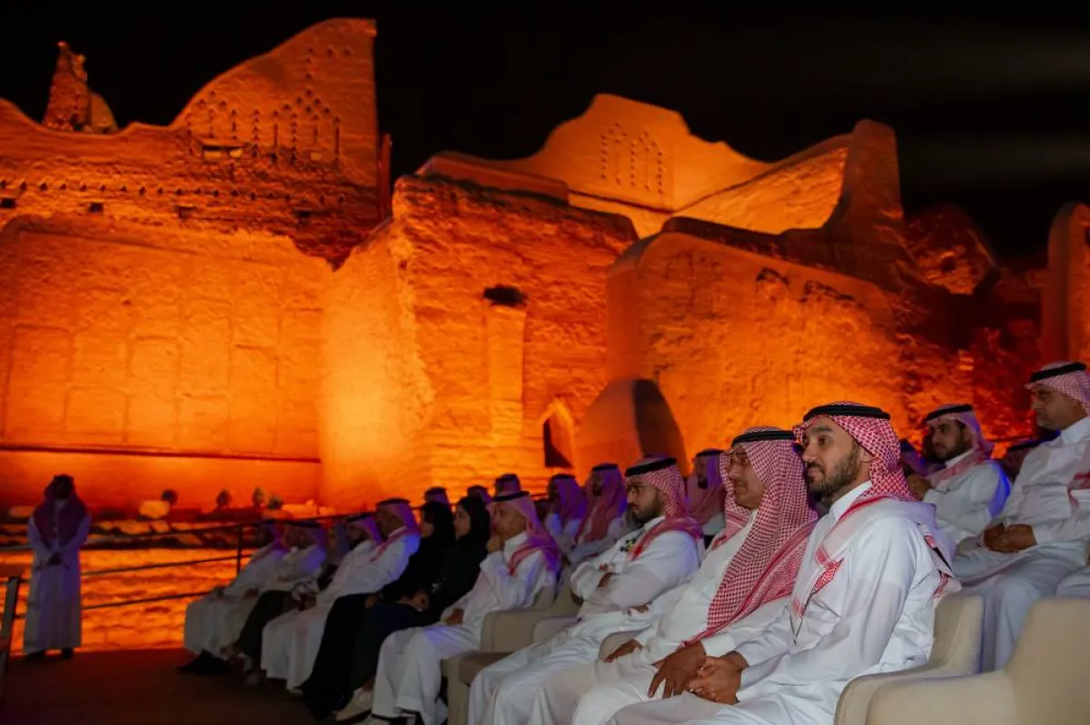 حفل انطلاق النسخة الثانية من موسم الدرعية 2022 - الصورة من حساب وزارة الرياضة على تويتر