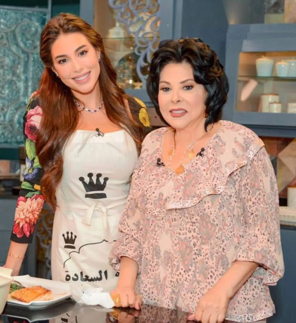 ياسمين صبري مع إسعاد يونس - الصورة من حساب إسعاد على انستغرام