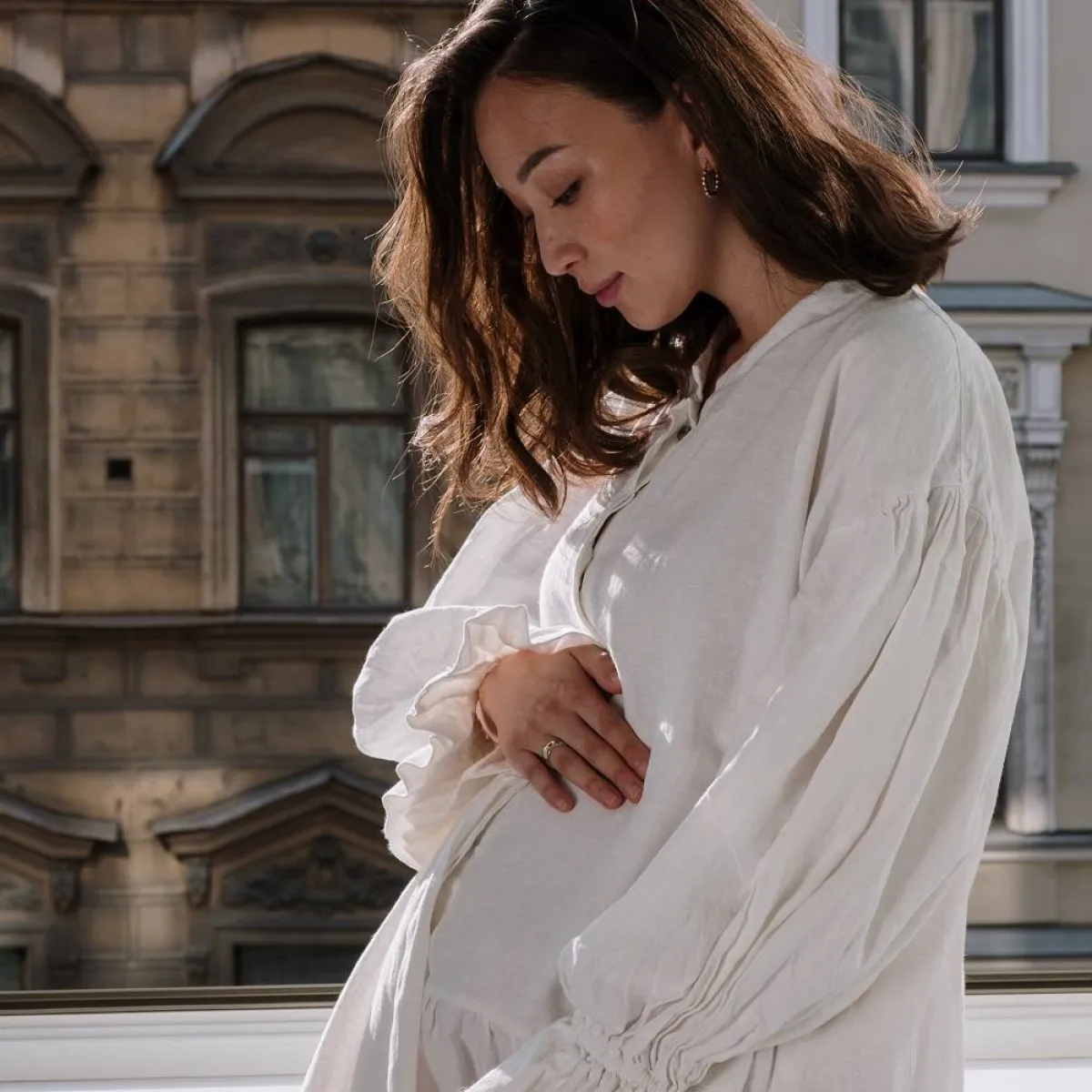 صورة لحامل في الشهر التاسع