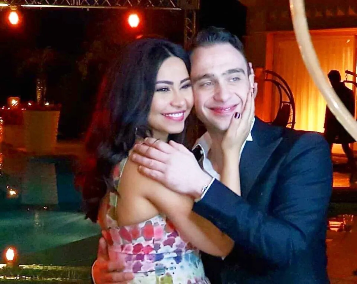 شيرين عبد الوهاب وحسام حبيب - الصورة من صفحتها على الفيس بوك