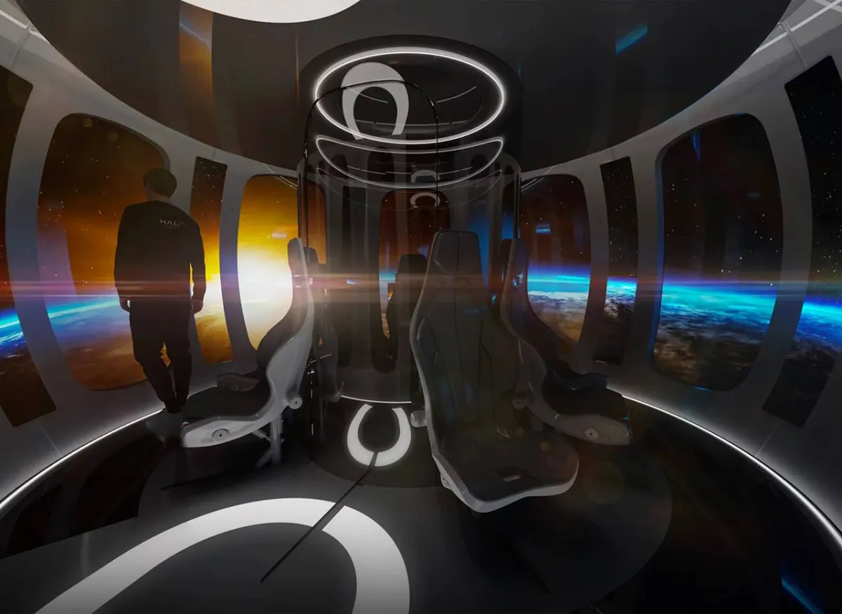 صورة المنطاد من الداخل