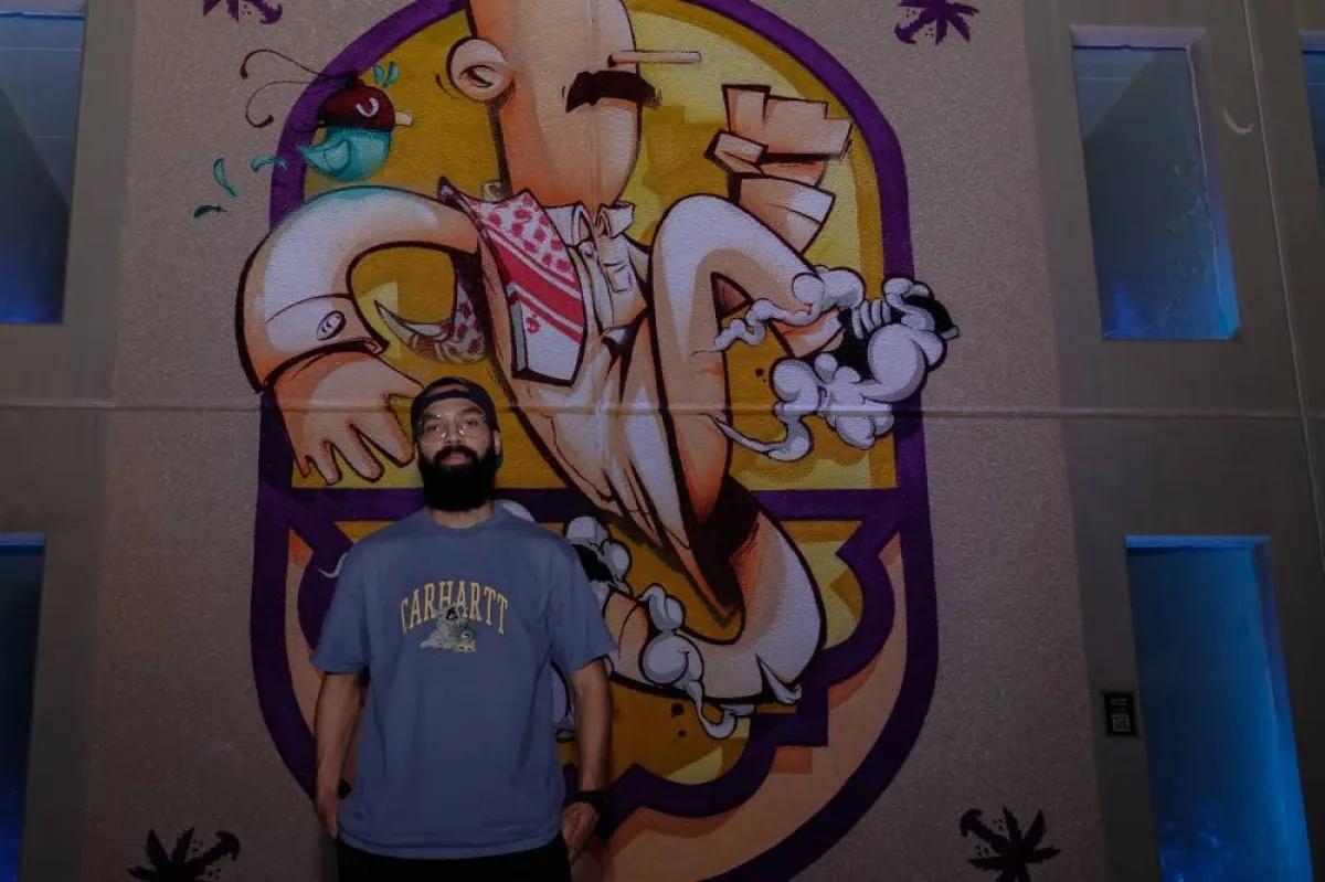 لوحة هرولة لضياء رمبو