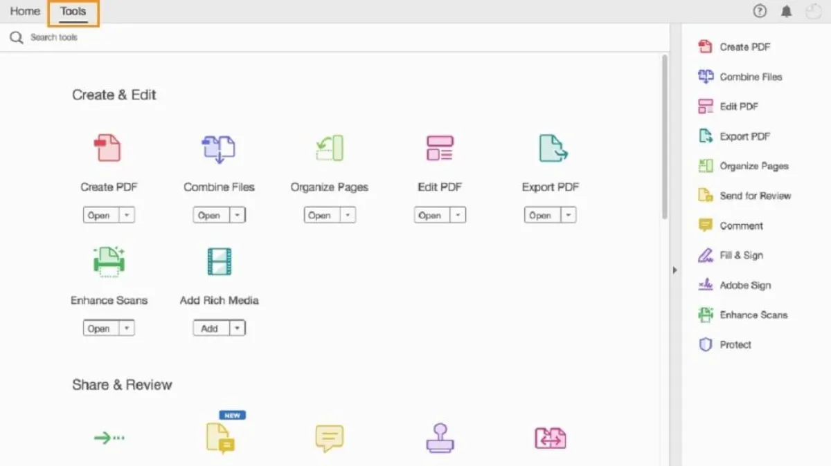 صورة تطبيق Adobe's Acrobat DC
