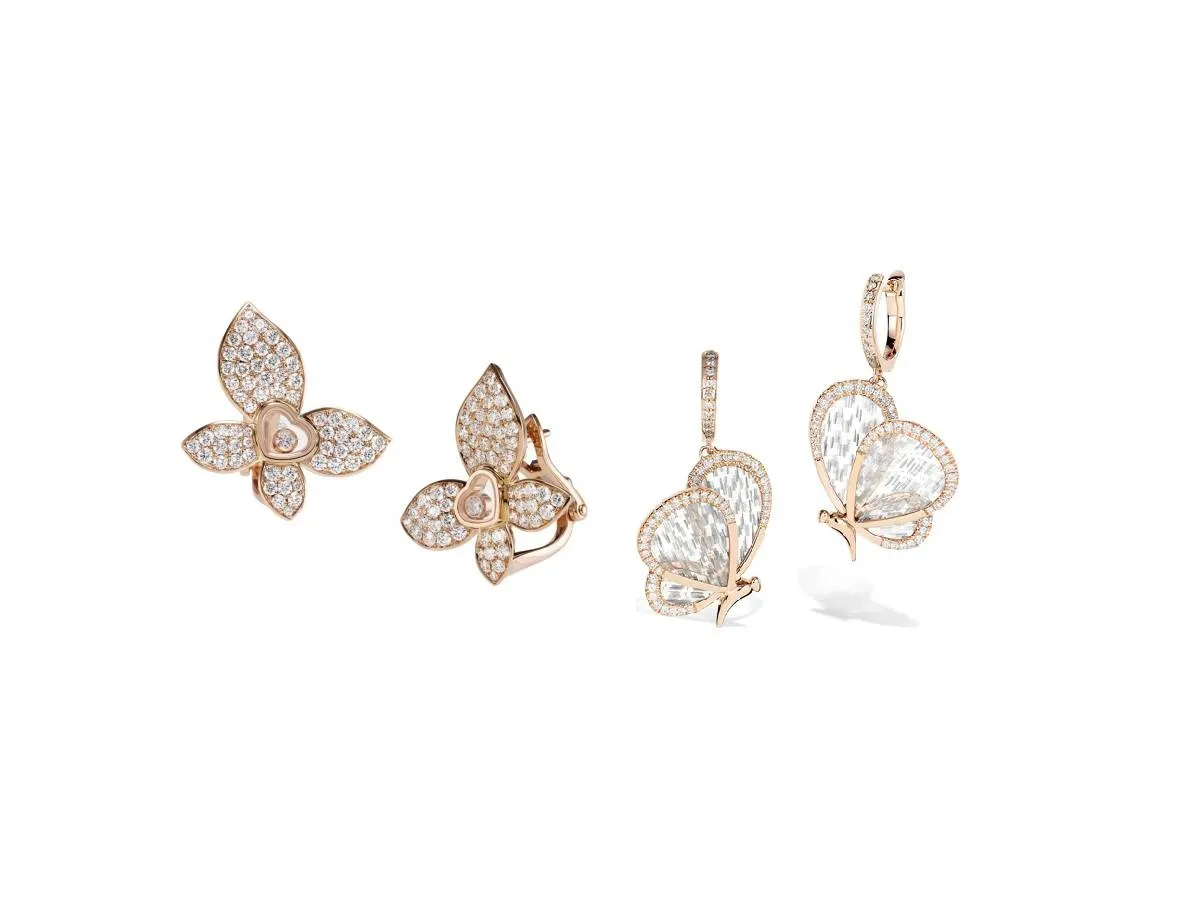 أقراط بتصميم الفراشات لإطلالة ساحرة تخطف العيون لعروس خريف 2022