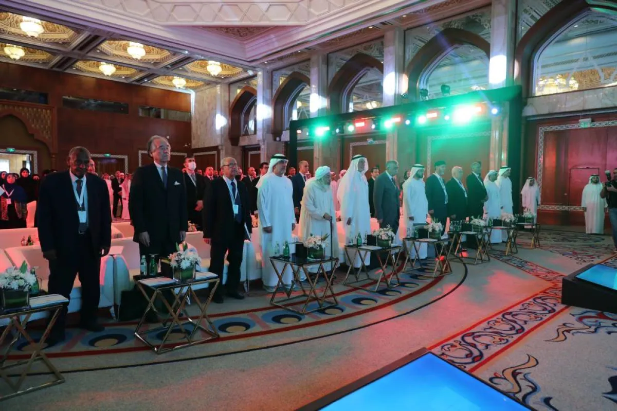 بدء أعمال مؤتمر اللسانيات الحاسوبية واللغة العربية في أبوظبي. الصورة من "وام"