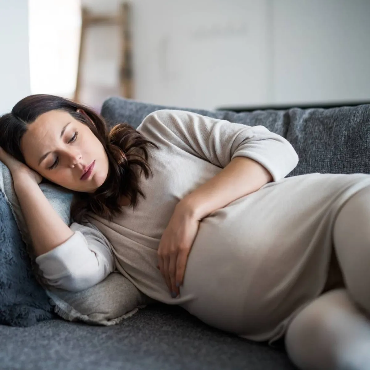 صورة لحامل تشعر بالتعب