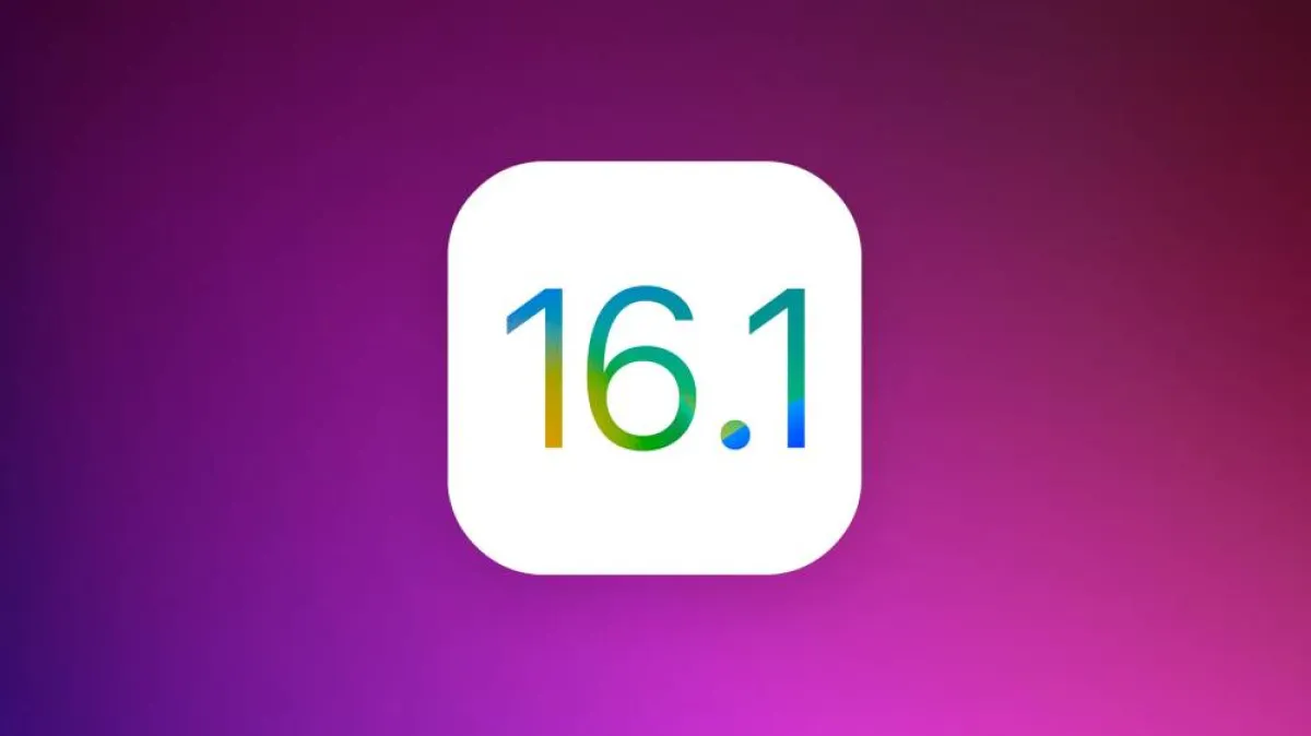 صورة التحديث الرسمي iOS 16.1