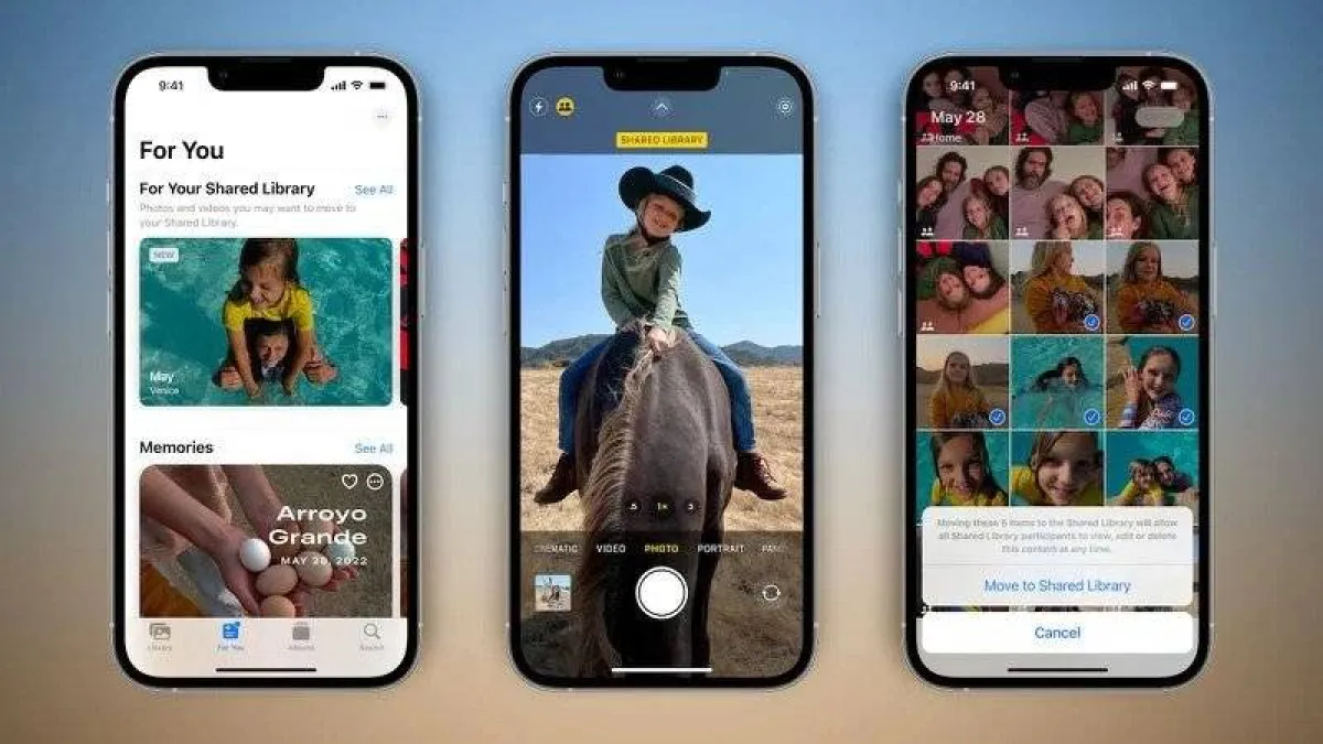 صورة مكتبة الصور المشتركة على iCloud 