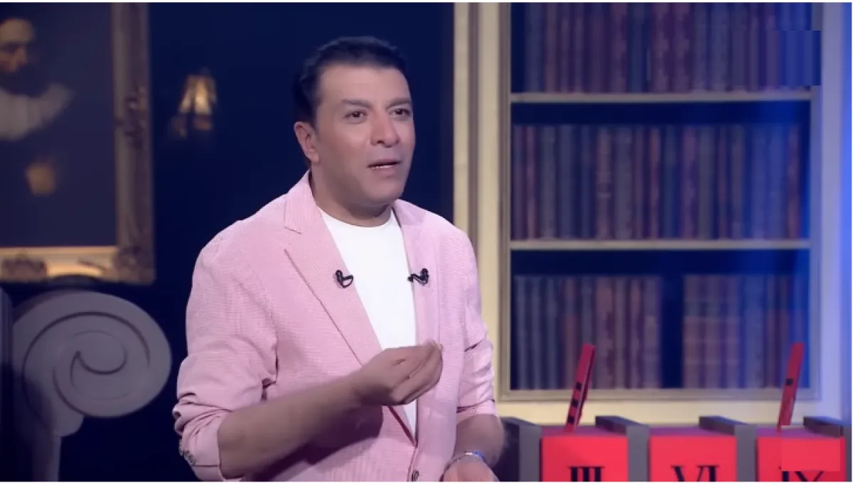 مصطفى كامل - لقطة شاشة من برنامج حبر سري مع أسما إبراهيم