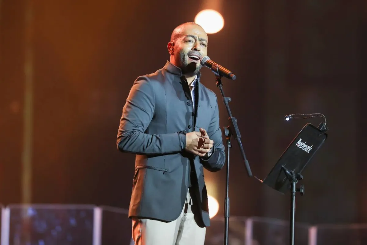  تامر عاشور - الصورة من حساب الهيئة العامة للترفيه على تويتر