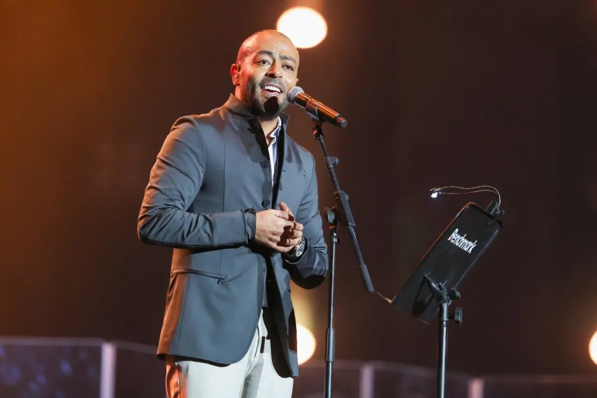 تامر عاشور - الصورة من حساب الهيئة العامة للترفيه على تويتر