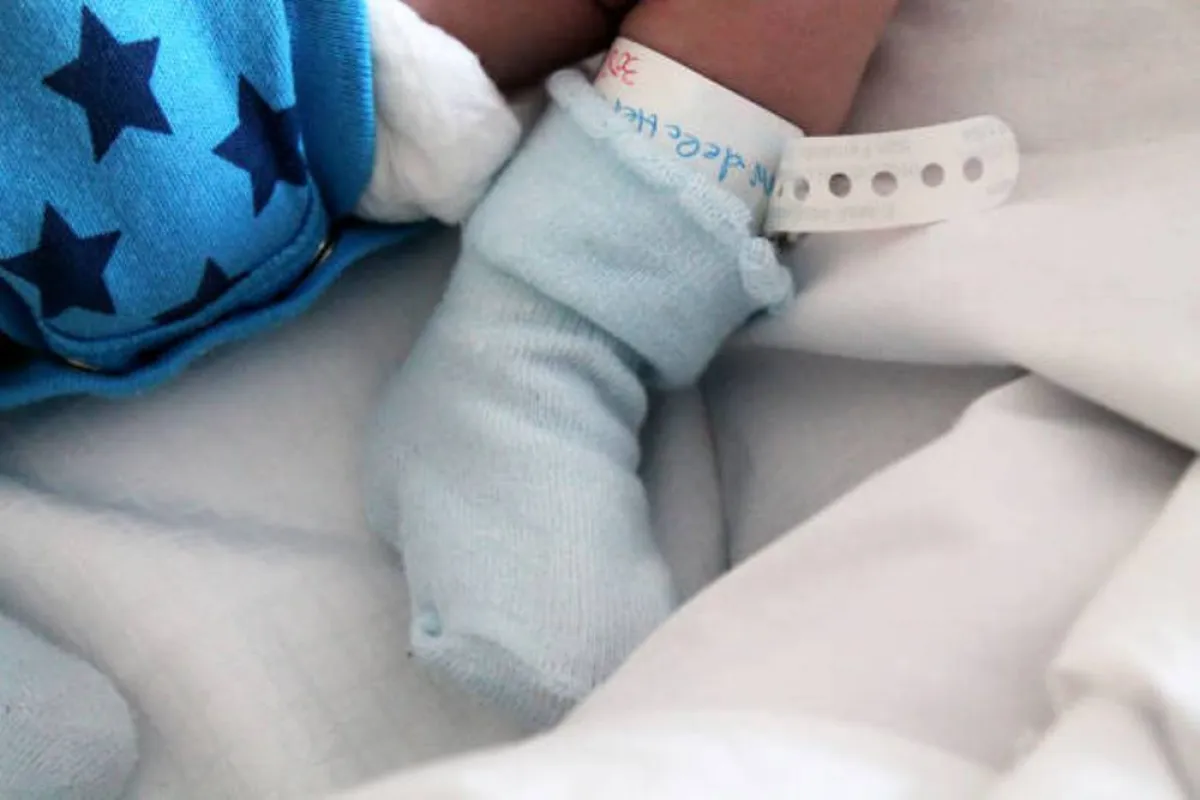 صورة لقدم مولود جديد