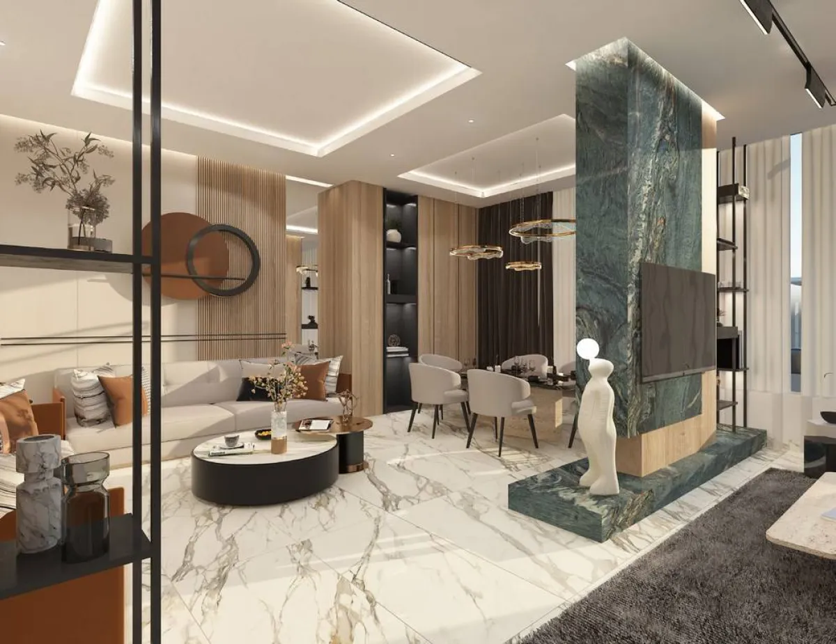 الرخام يكسو الأرضيّة