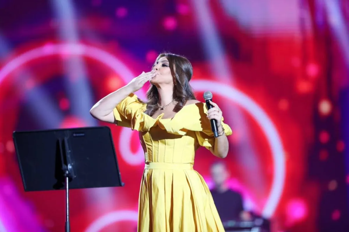 اليسا على مسرح محمد عبده - الصورة من حساب موسم الرياض على تويتر