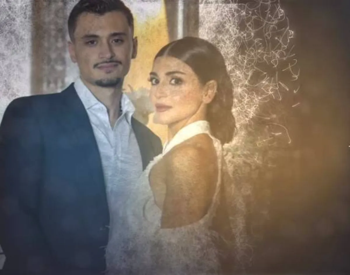 حفل زفاف أمل إبنة المنتج جمال سنان على وليد خطاب - سكرين شوت من صفحة إيغل فيلمز