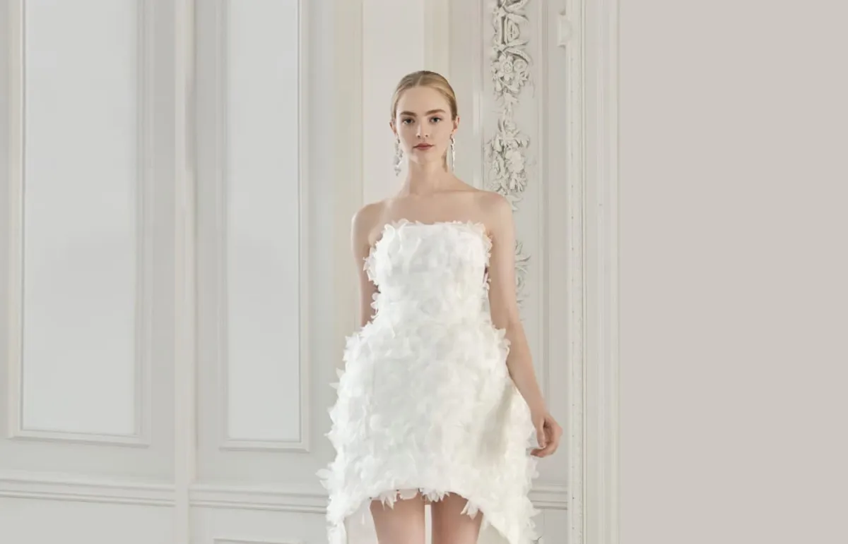 فساتين زفاف قصيرة للعروس الشابة  لخريف وشتاء 2023 من صريح نوري Sareh Nouri