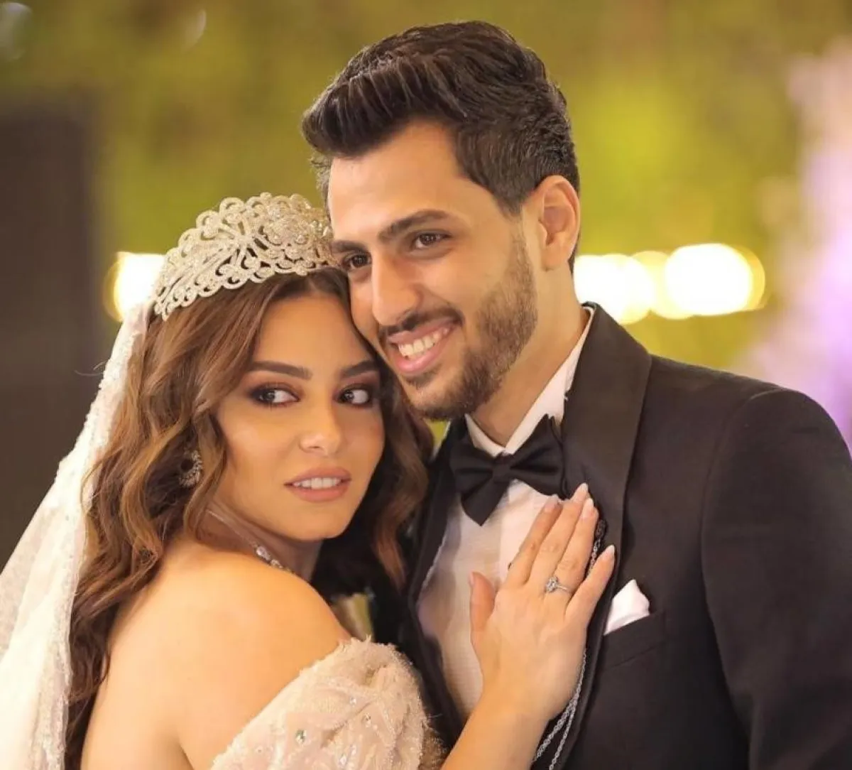 حفل زفاف إلهام عبد البديع ووليد سامي - صورة من صفحتها على انستغرام