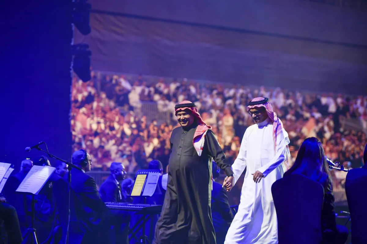 رابح صقر ومحمدعبده -الصورة من حساب روتانا لايف على تويتر