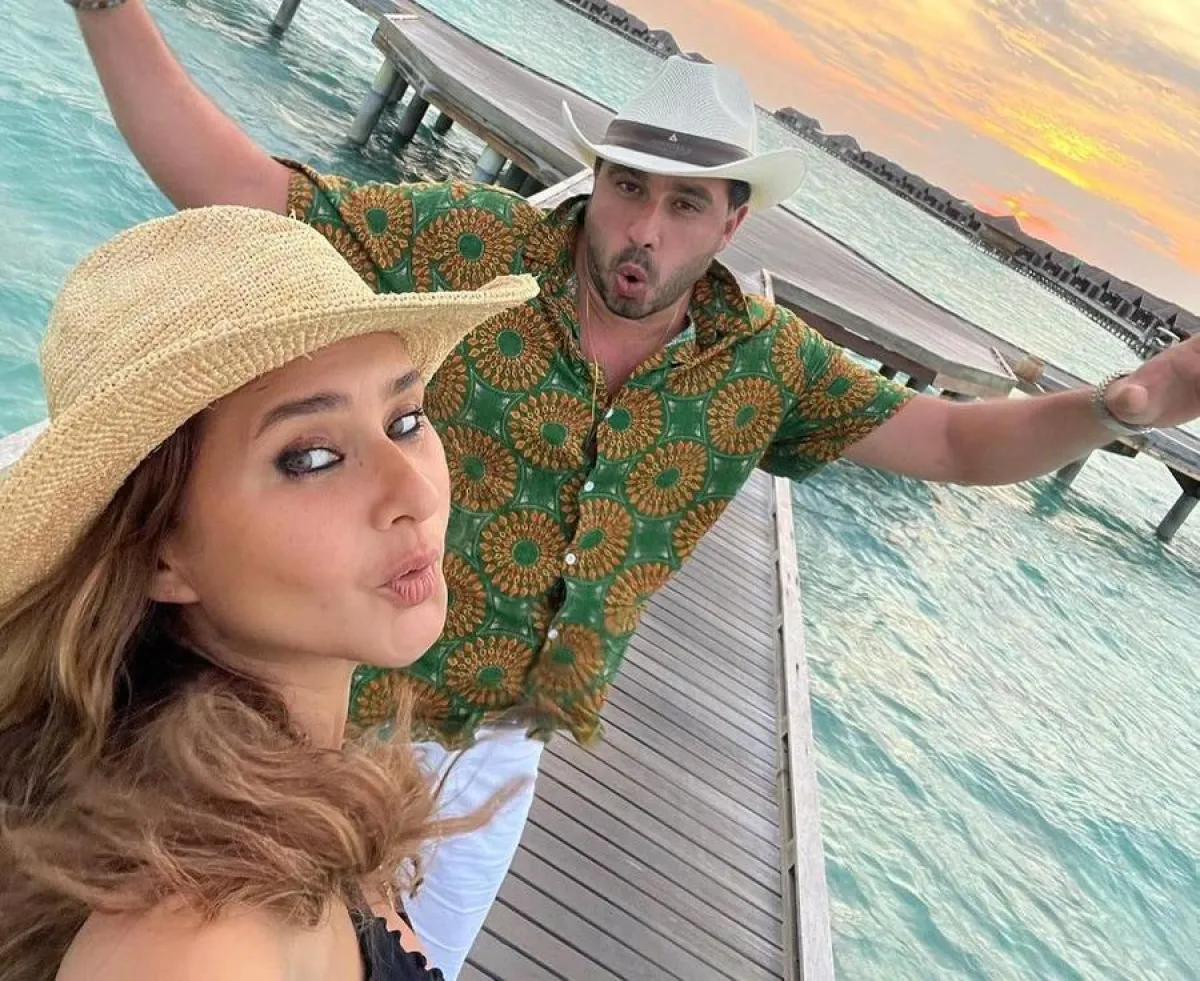 نيللي كريم وهشام عاشور - صورة من حساب نيللي على إنستجرام