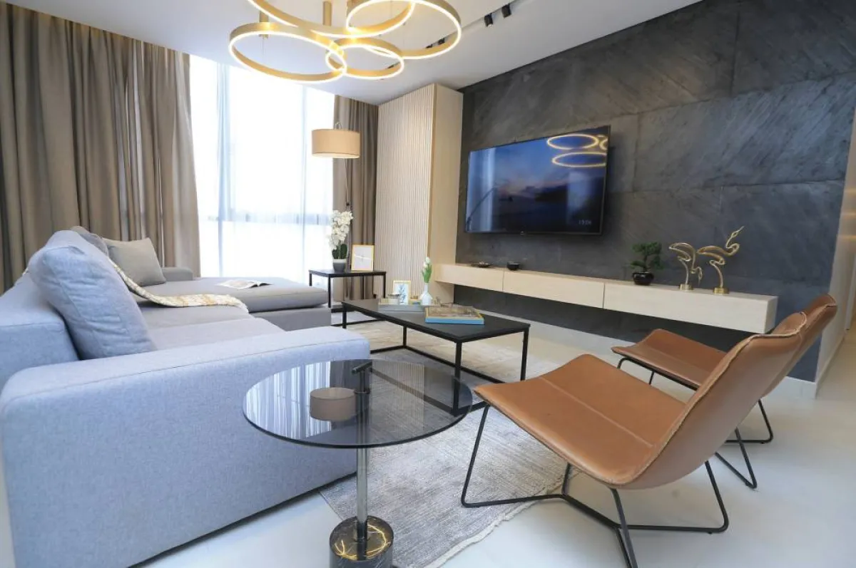 مجلس الضيوف من تصميم المصممة أمل الفقيه