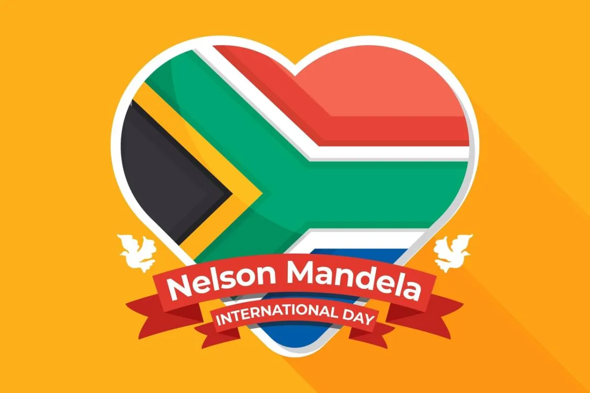 صورة تذكارية لنلسون مانديلا