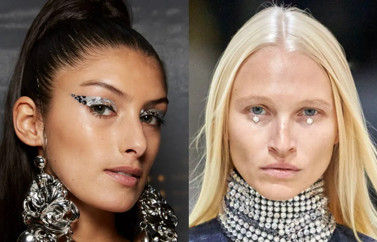 كريستال ولؤلؤ في المكياج Crystallized Makeup