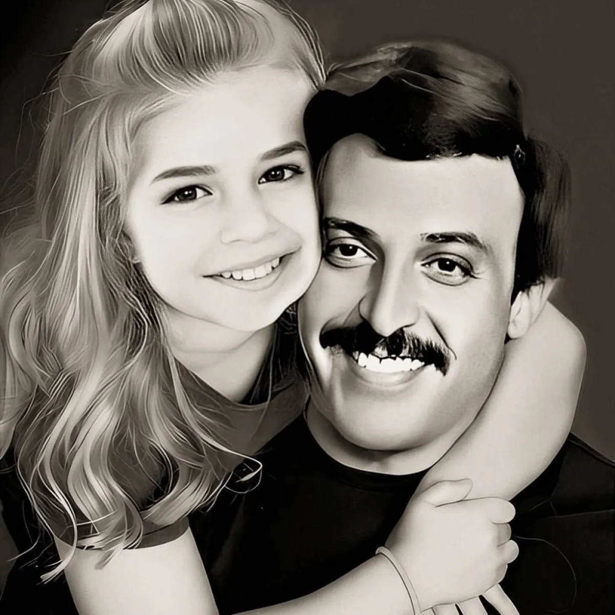 إيمي سمير غانم مع والدها الراحل - صورة من حسابها على انستغرام