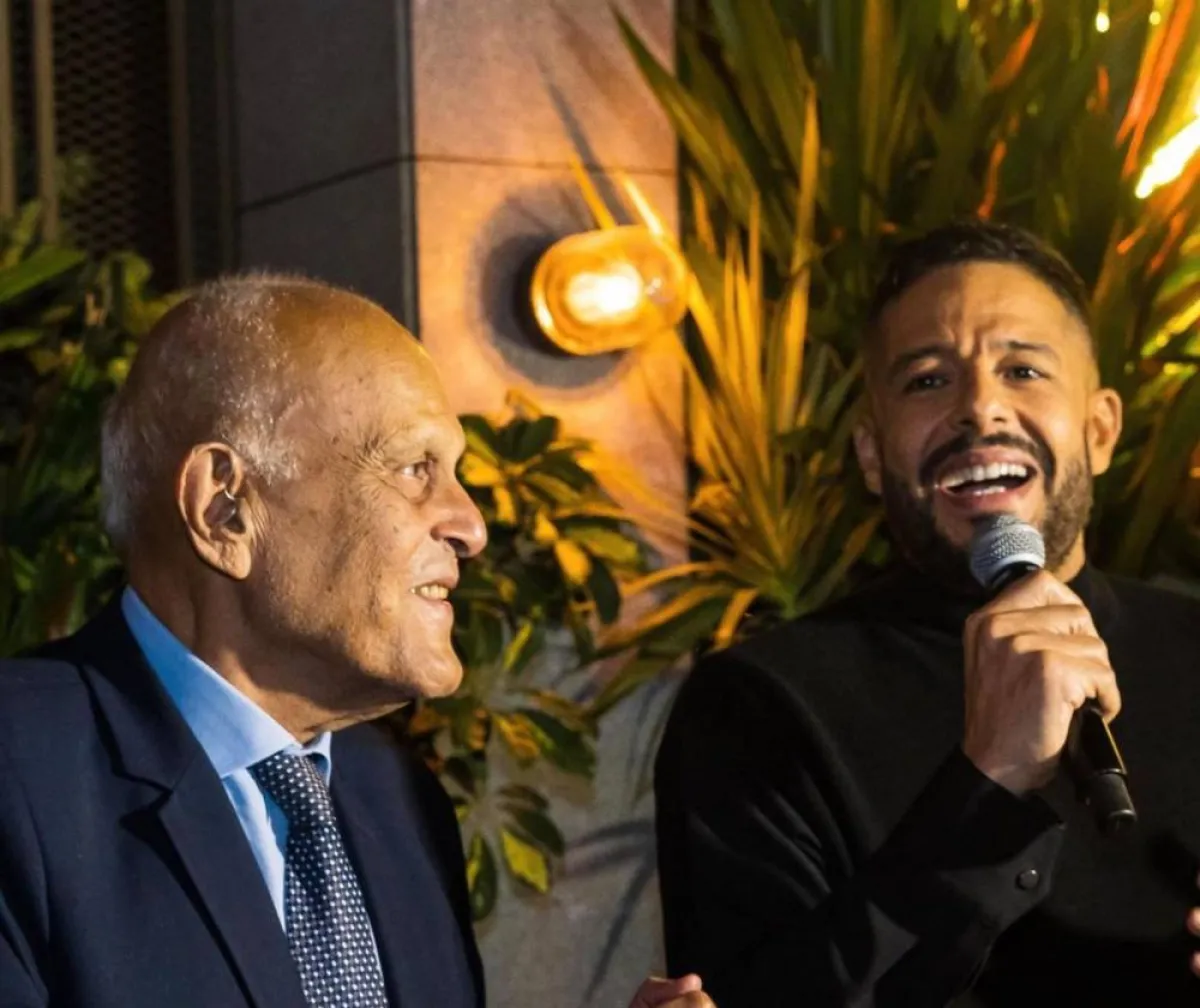 مجدي يعقوب ومحمد حماقي - الصورة من حساب الشركة المنظمة للحفل على انستغرام