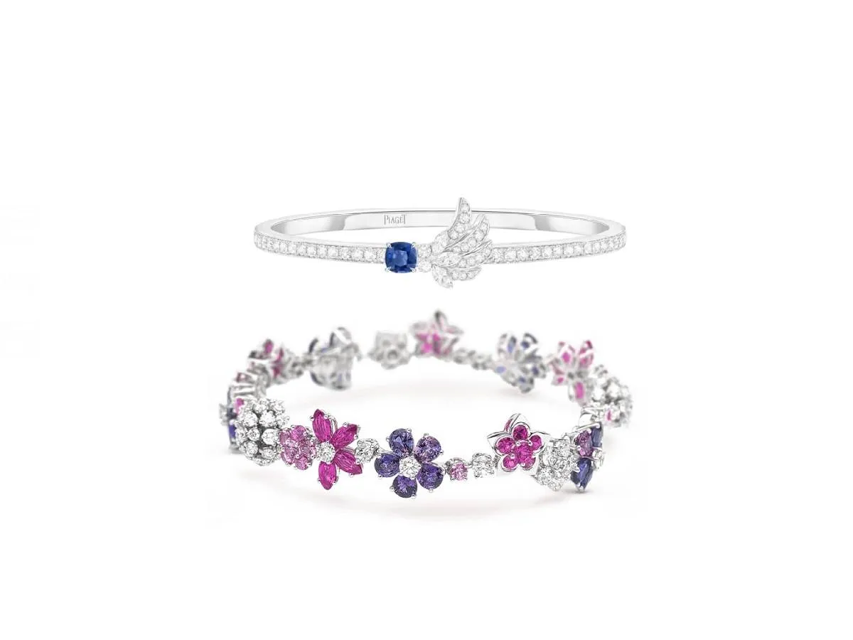 للعروس الرومانسية..تزيني بأجمل أساور الماس والياقوت بألوانه المختلفة