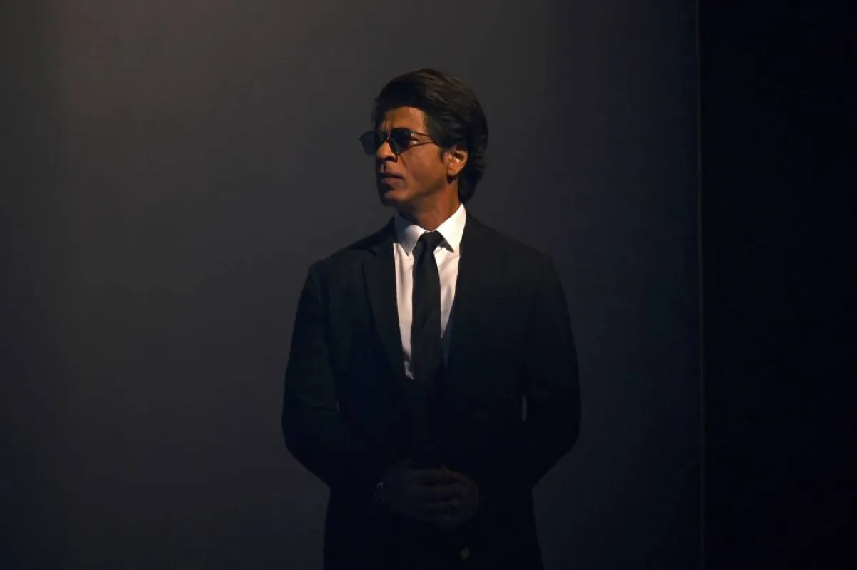 Bollywood actor Shah Rukh Khan poses during an event to launch a new range of televisions by LG Electronics in New Delhi on May 24, 2022. Money SHARMA / AFP