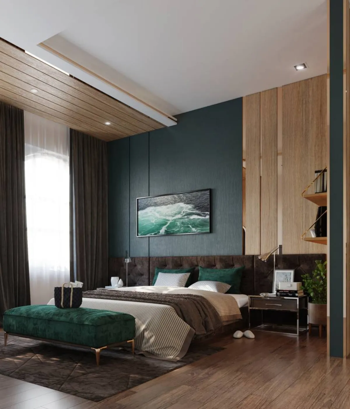 غرفة نوم "مودرن"