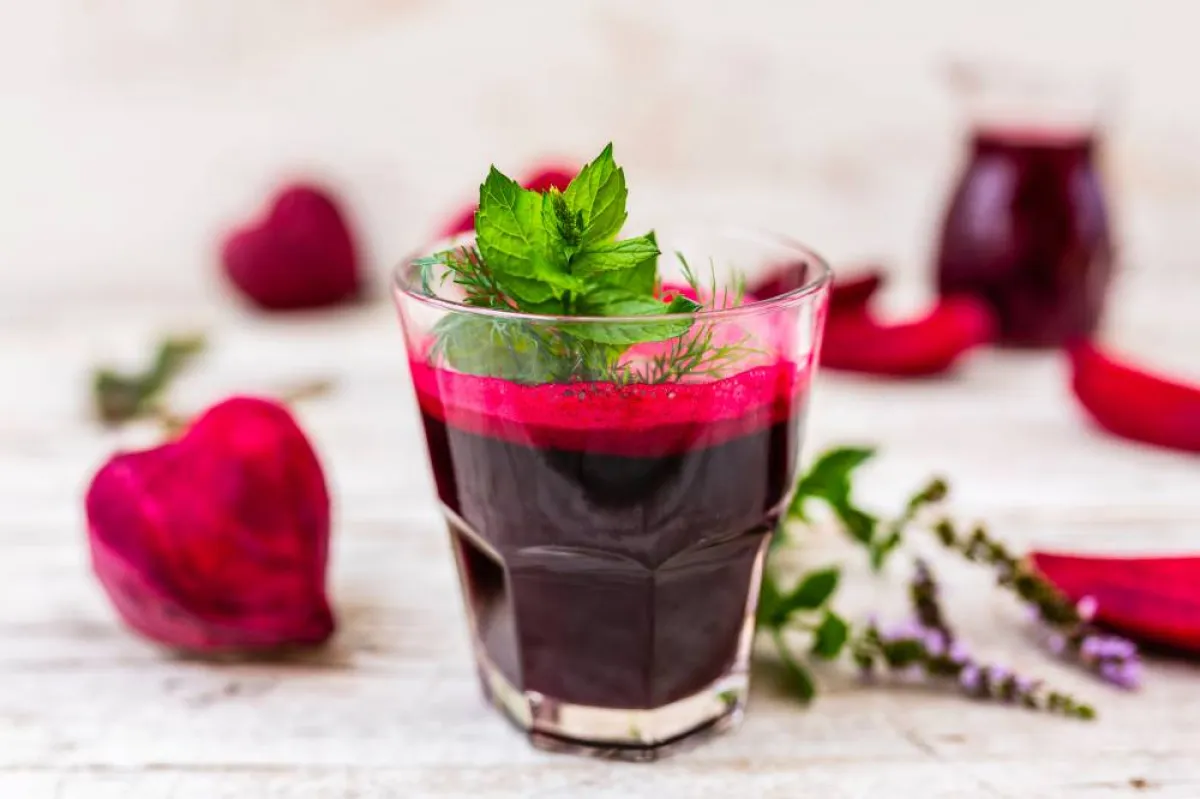 صورة لعصير الشمندر