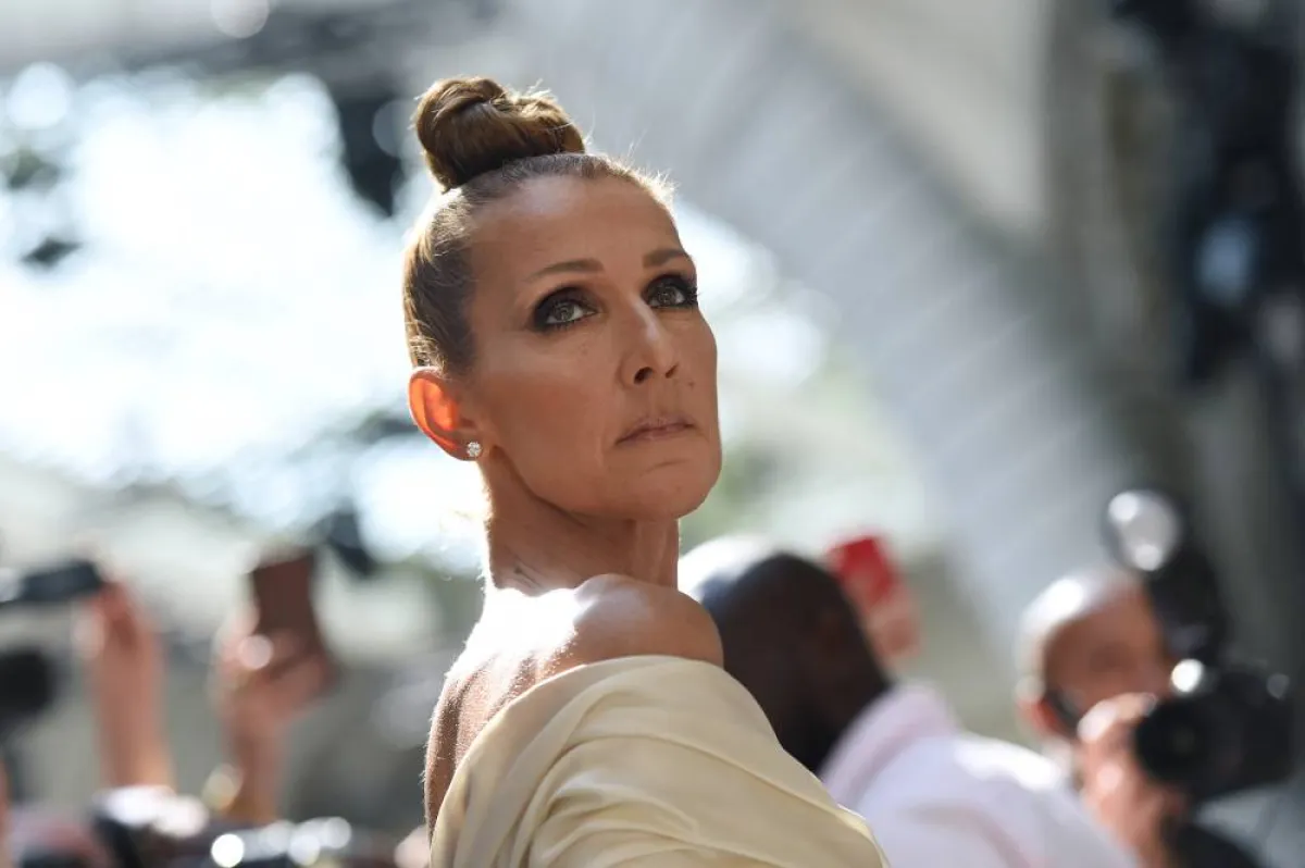 Canadian singer Celine Dion arrives for the Alexandre Vauthier Women's Fall-Winter 2019/2020 Haute Couture collection fashion show in Paris, on July 2, 2019. Lucas BARIOULET / AFP
