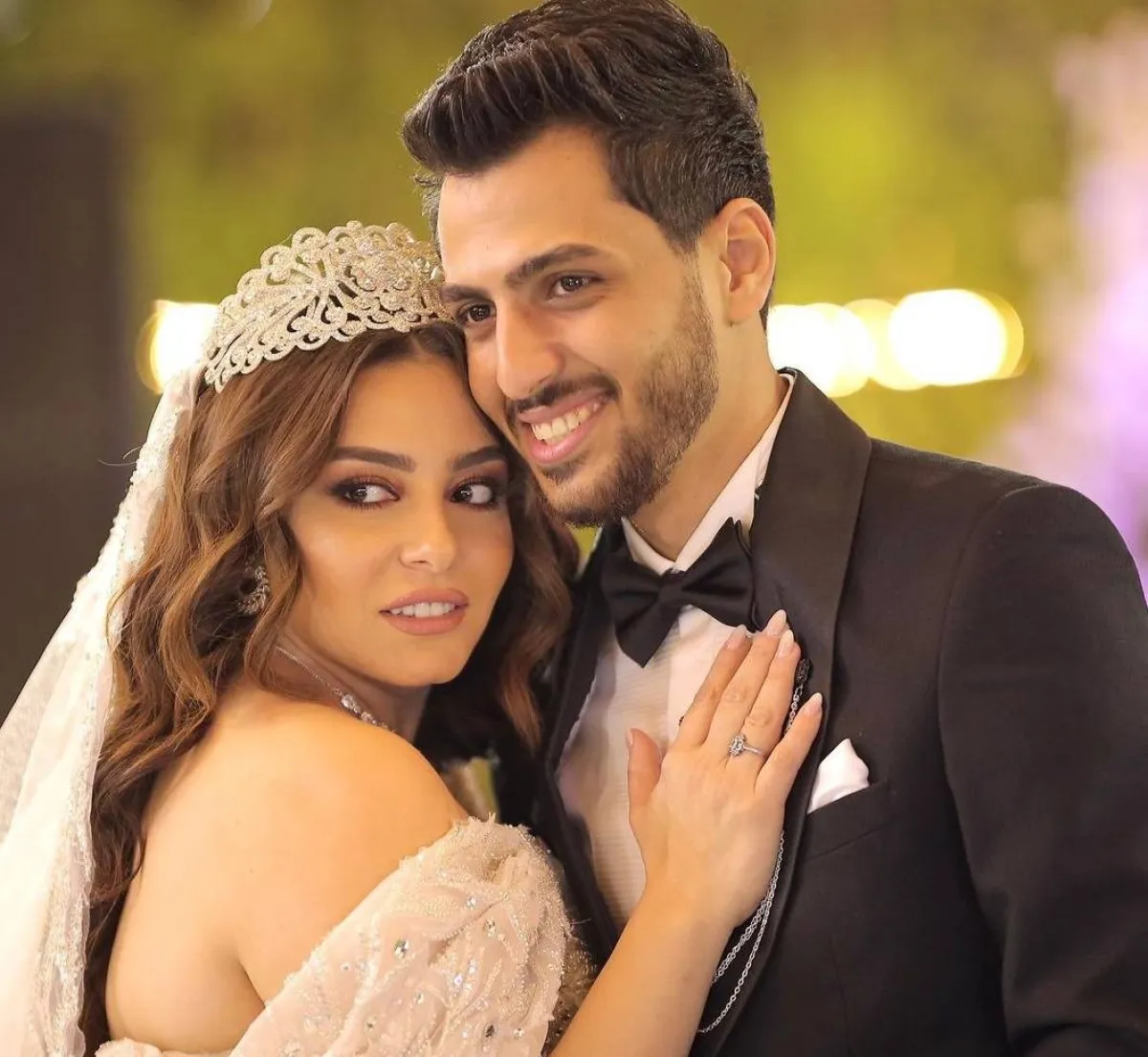 إلهام عبد البديع وزوجها وليد سامي  - صورة من صفحتها على انستغرام