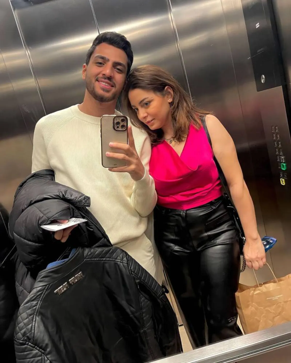 إلهام عبد البديع وزوجها الملحن وليد سامي -  صورة من صفحتها على انستغرام