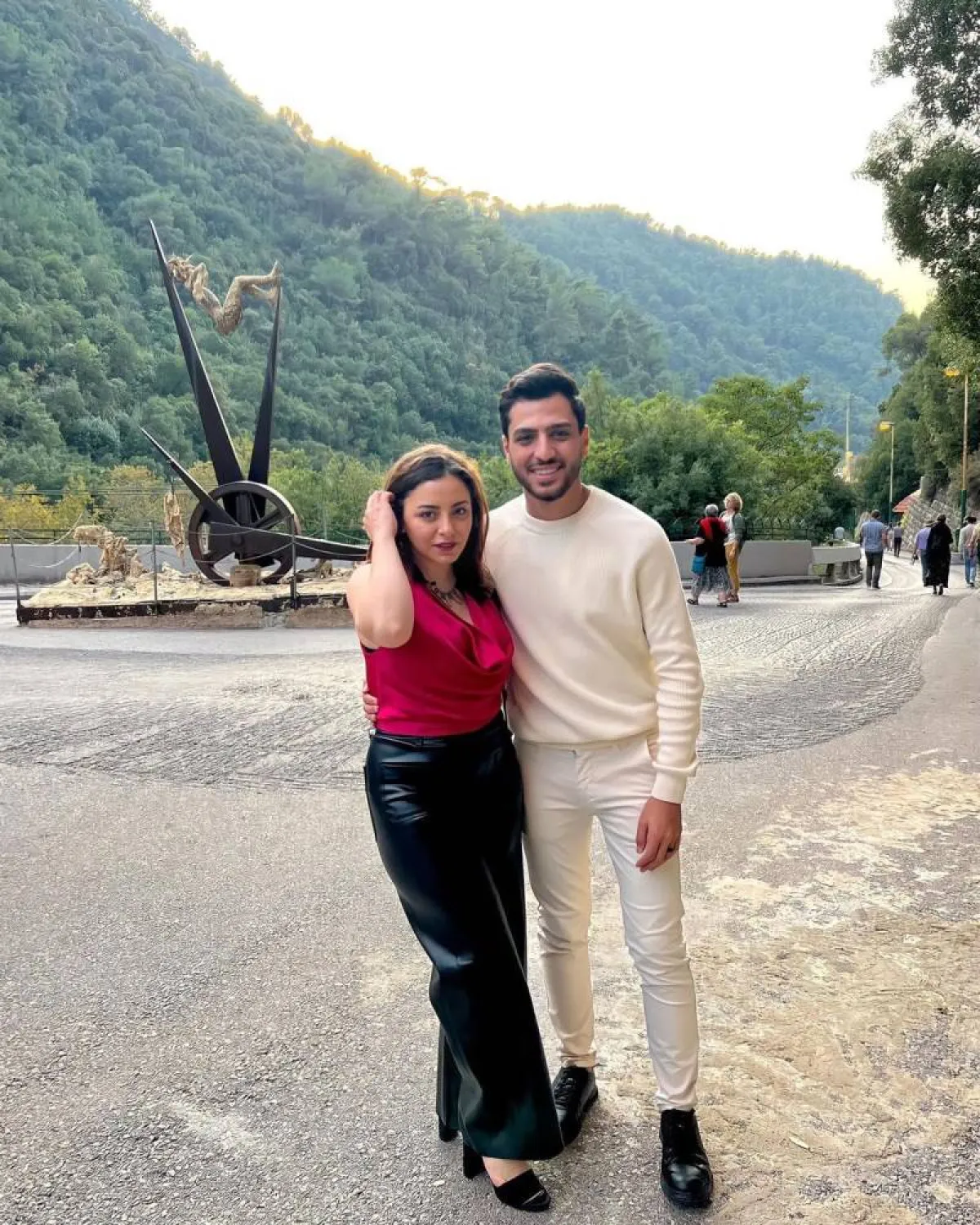 إلهام عبد البديع وزوجها الملحن وليد سامي -  صورة من صفحتها على انستغرام