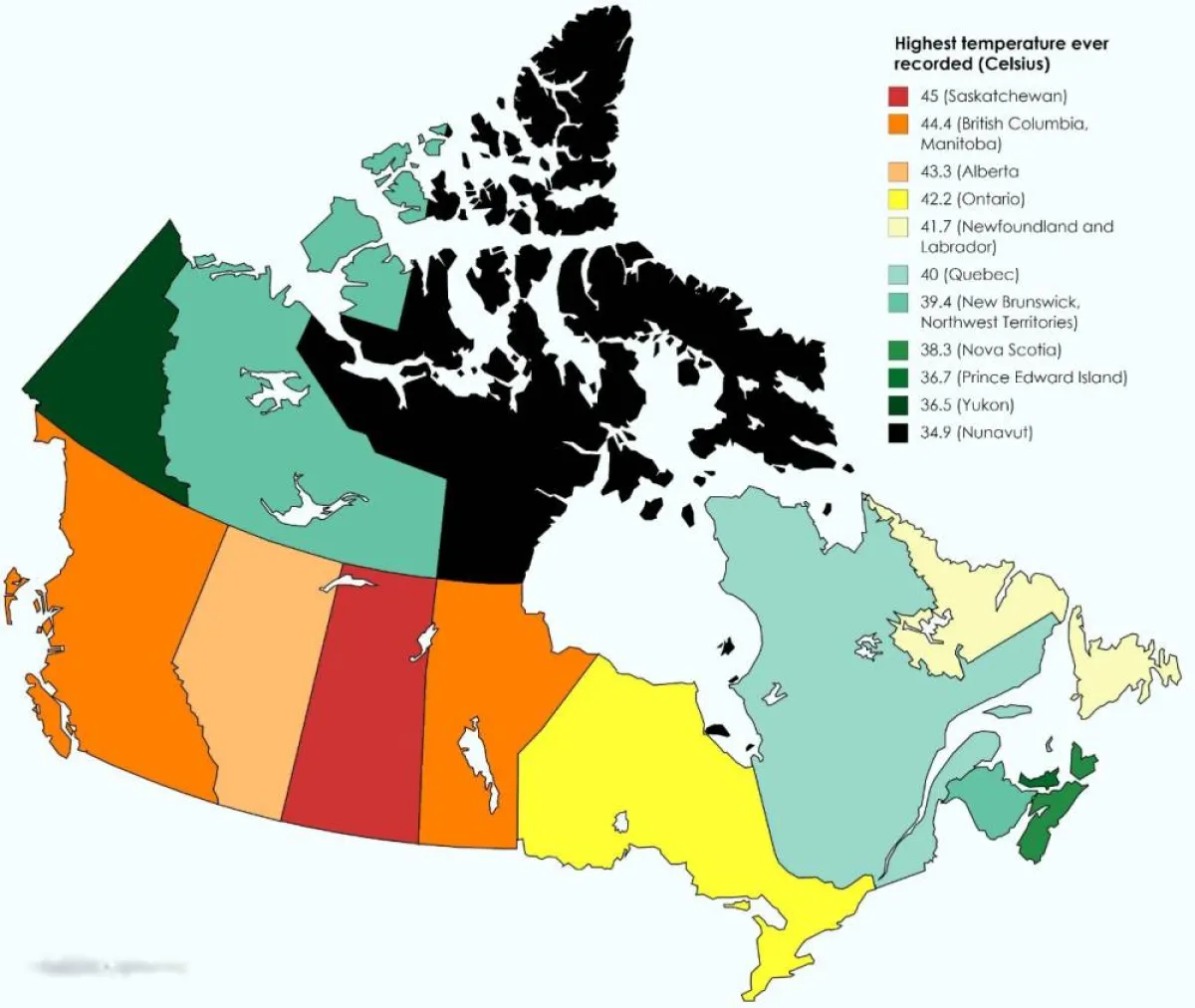 ظاهرة غير مسبوقة في مقاطعة كندية تسجل "حرارة قياسية