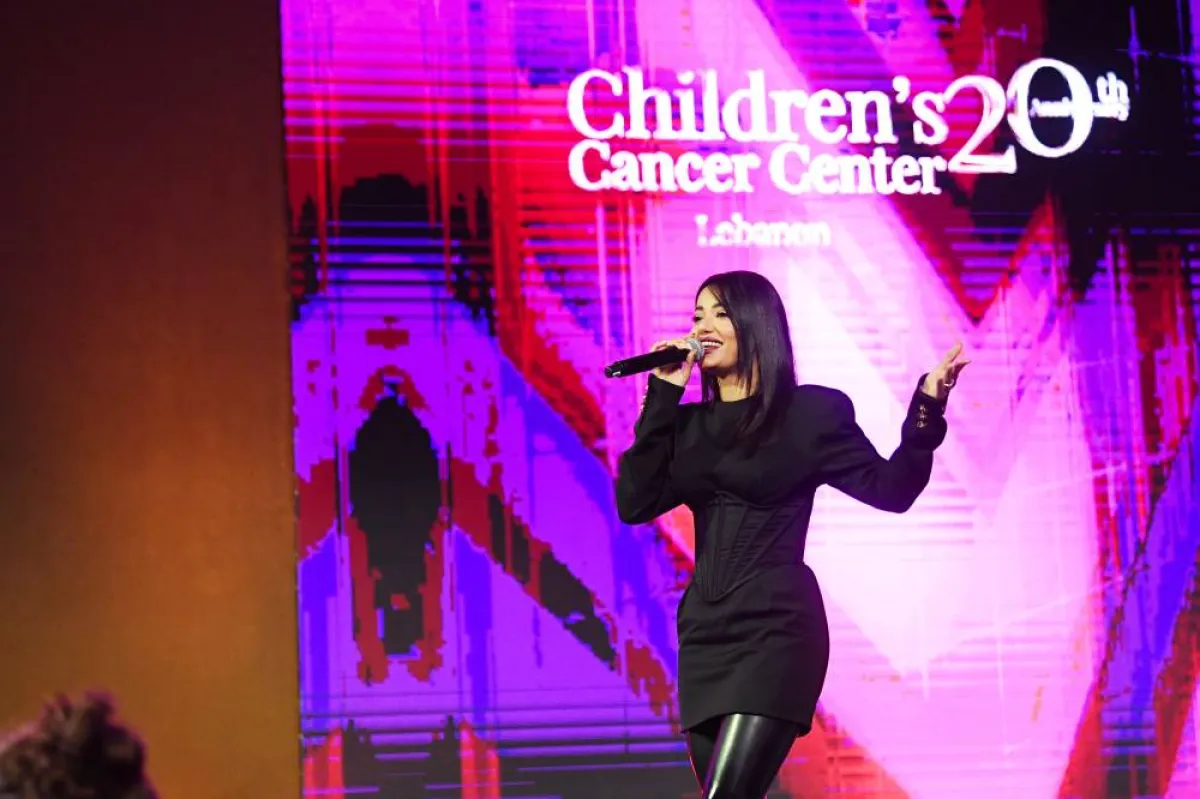 رحمة رياض في حفل "يونيفرسال أرابيك ميوزيك"-الصورة من المكتب الإعلامي للمركز