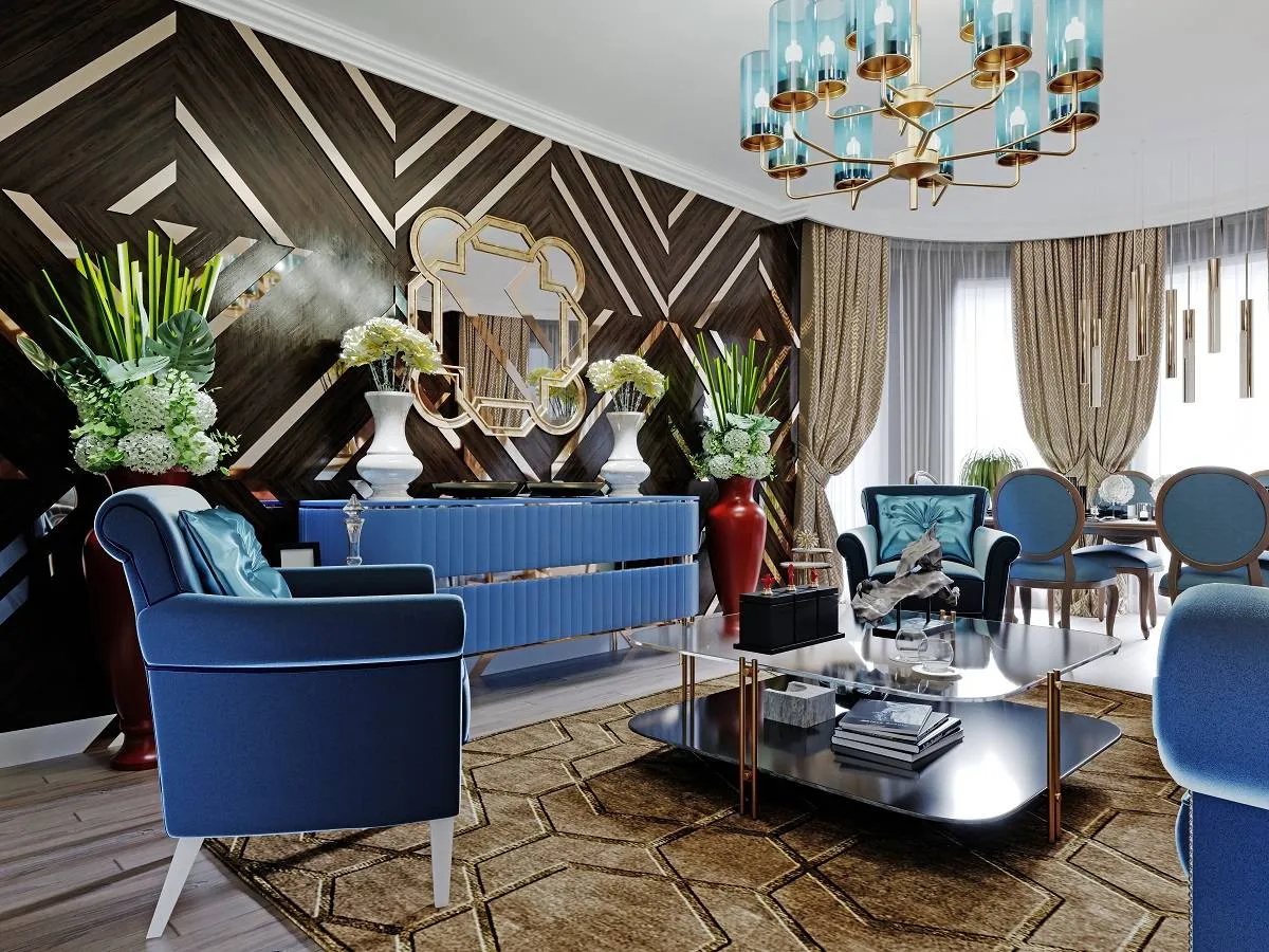 الأزرق ينسجم مع ألوان عدّة