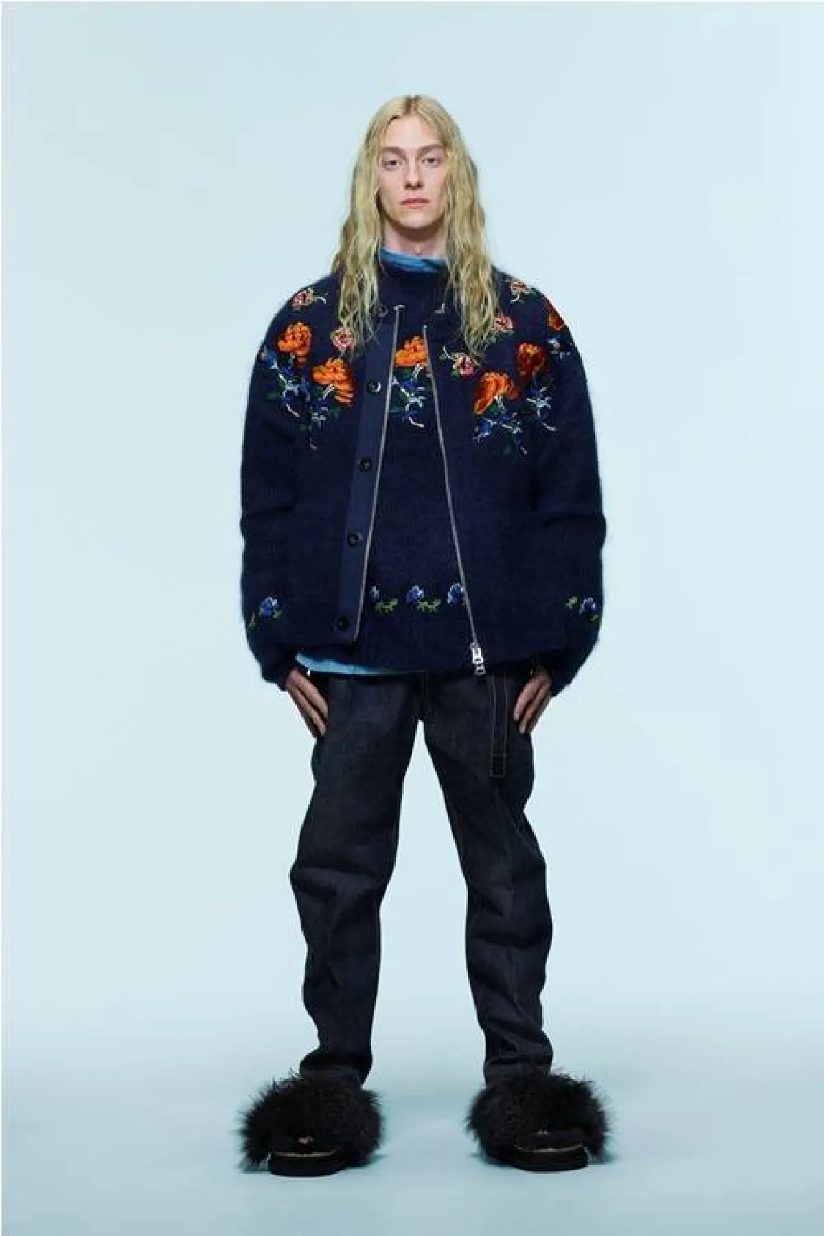 تنسيق السترة الصوف الرجالية من ساكاي Sacai