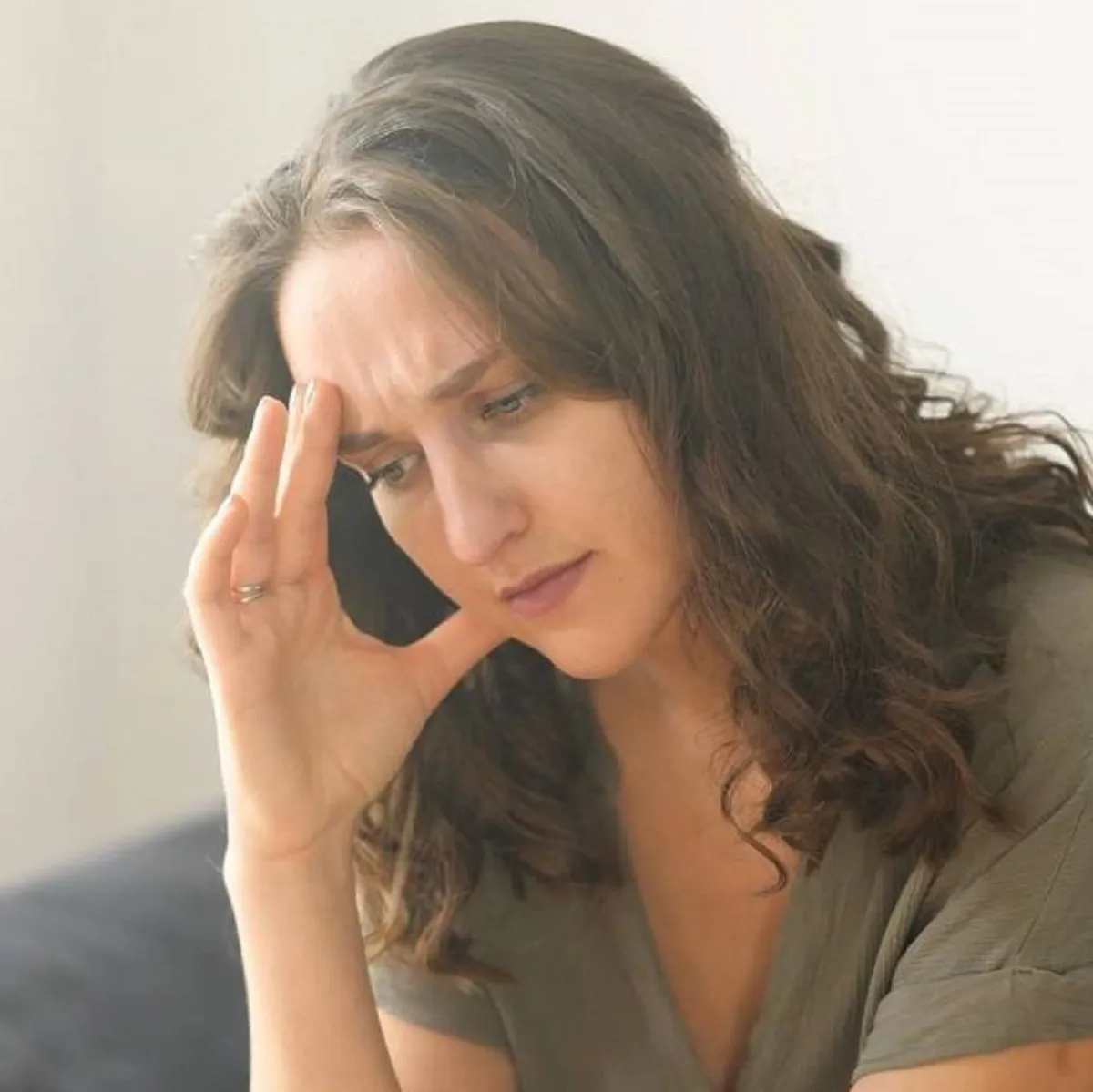 صورة لحامل منزعجة