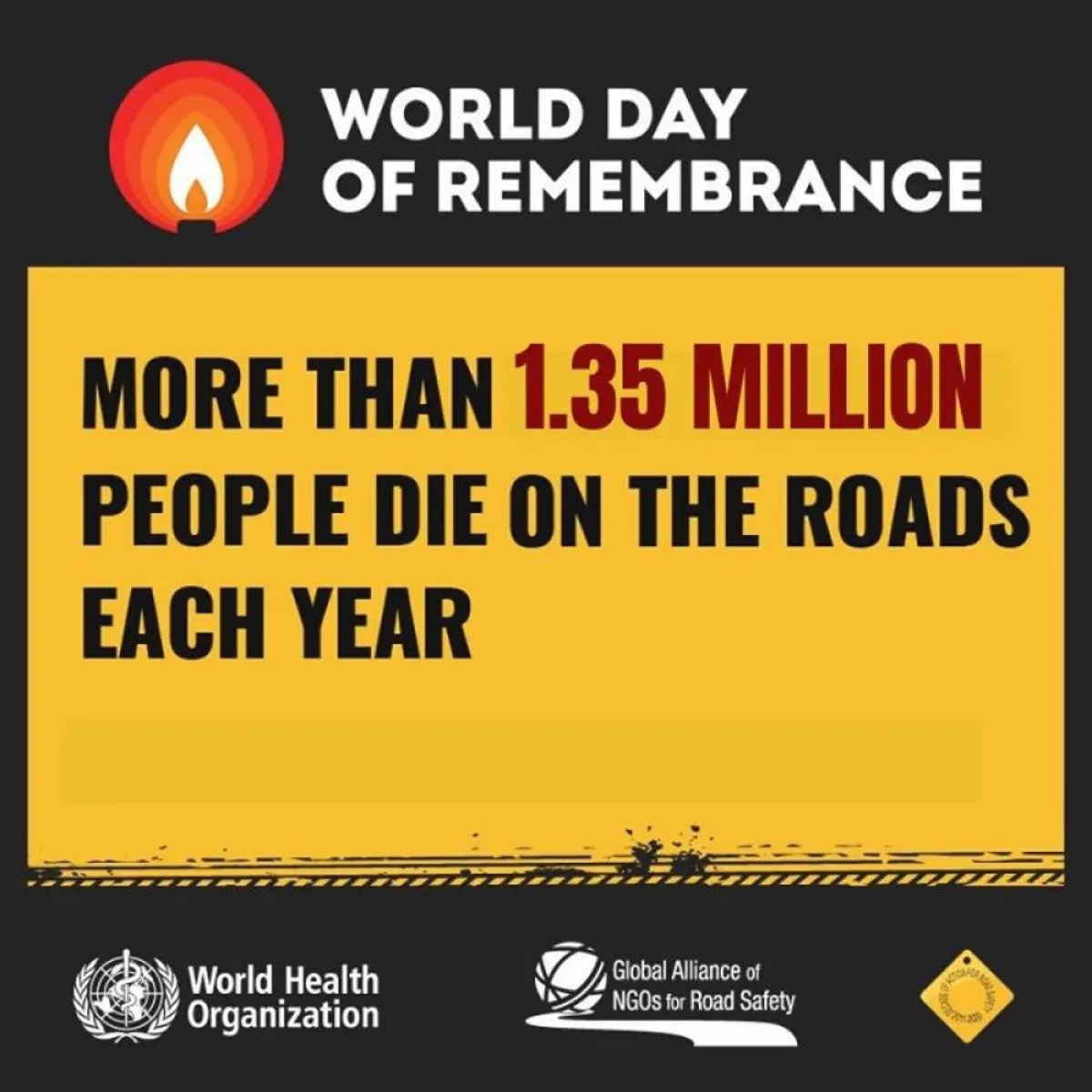 اليوم العالمي لإحياء ذكرى ضحايا حوادث الطرق 