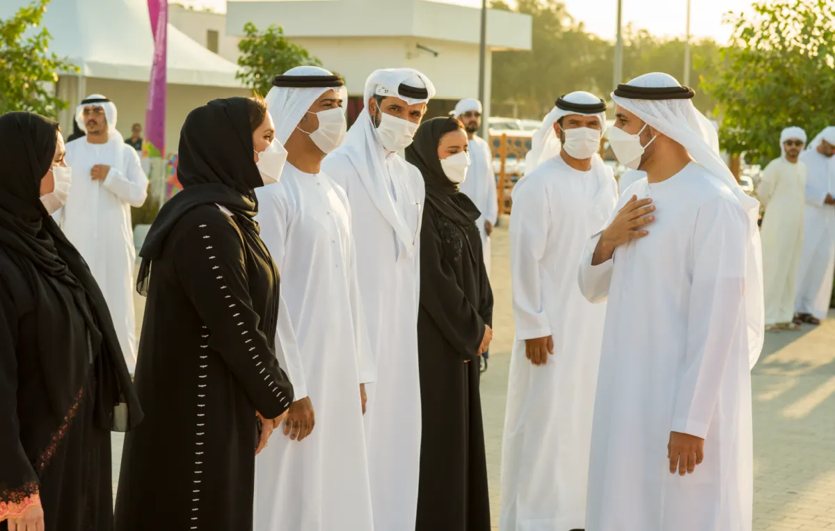انطلقت المبادرة بحضور الشيخ ذياب بن محمد بن زايد آل نهيان. الصورة من "وام"