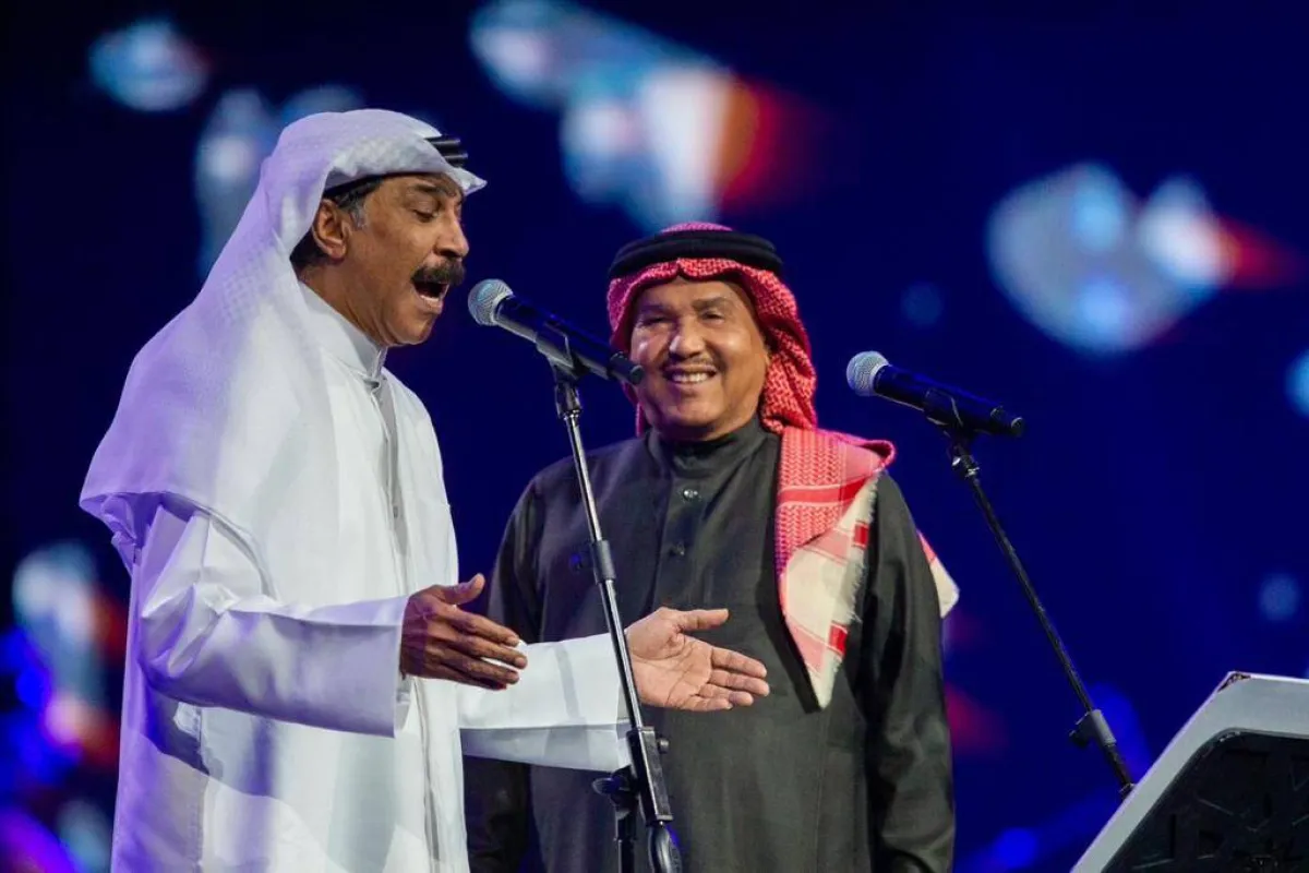 عبدالله الرويشد ومحمد عبده -الصورة من حساب موسم الرياض على تويتر