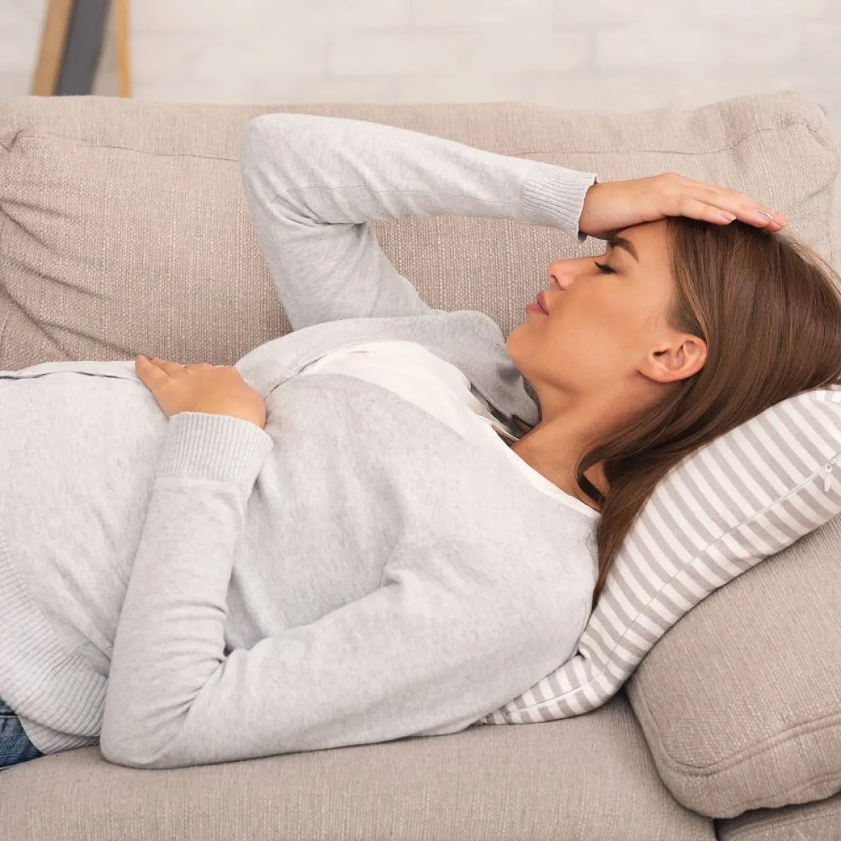 صورة لحامل مريضة