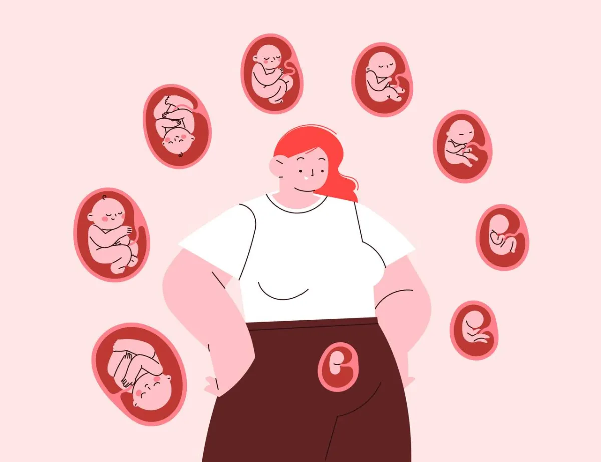 صورة للجنين في بطن الأم